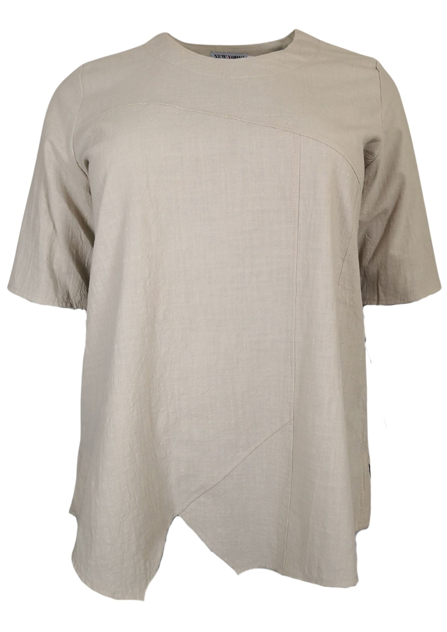 NEW YORK _ Leinenshirt Sand