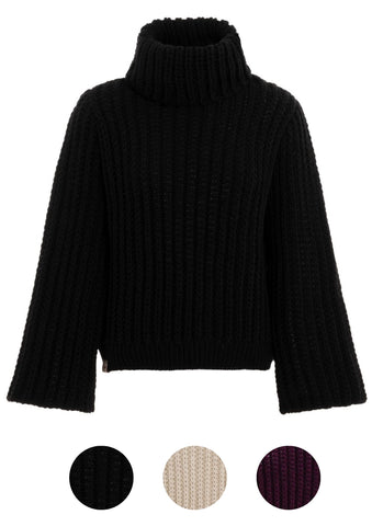 KNIT FACTORY _ Kris Rollkragen Strickpullover