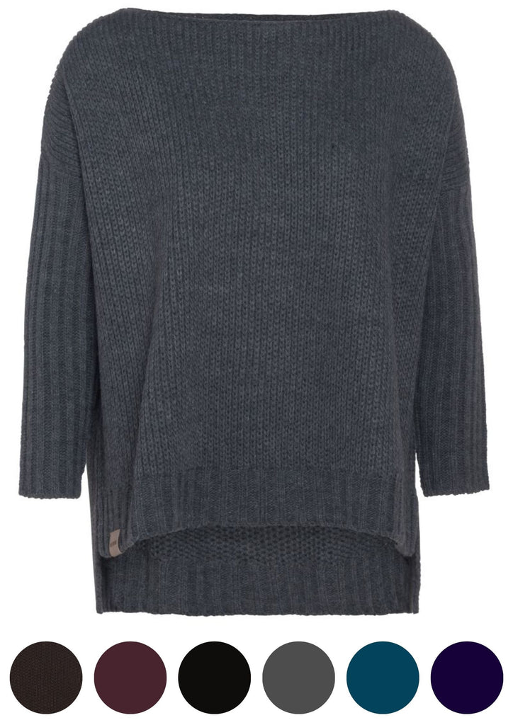 Produktbild KNIT FACTORY _ 	Kylie Bigsize Strickpullover Farbe~Anthrazit  Größe~46/54 