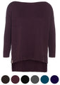 Produktbild KNIT FACTORY _ 	Kylie Bigsize Strickpullover Farbe~Aubergine  Größe~46/54 