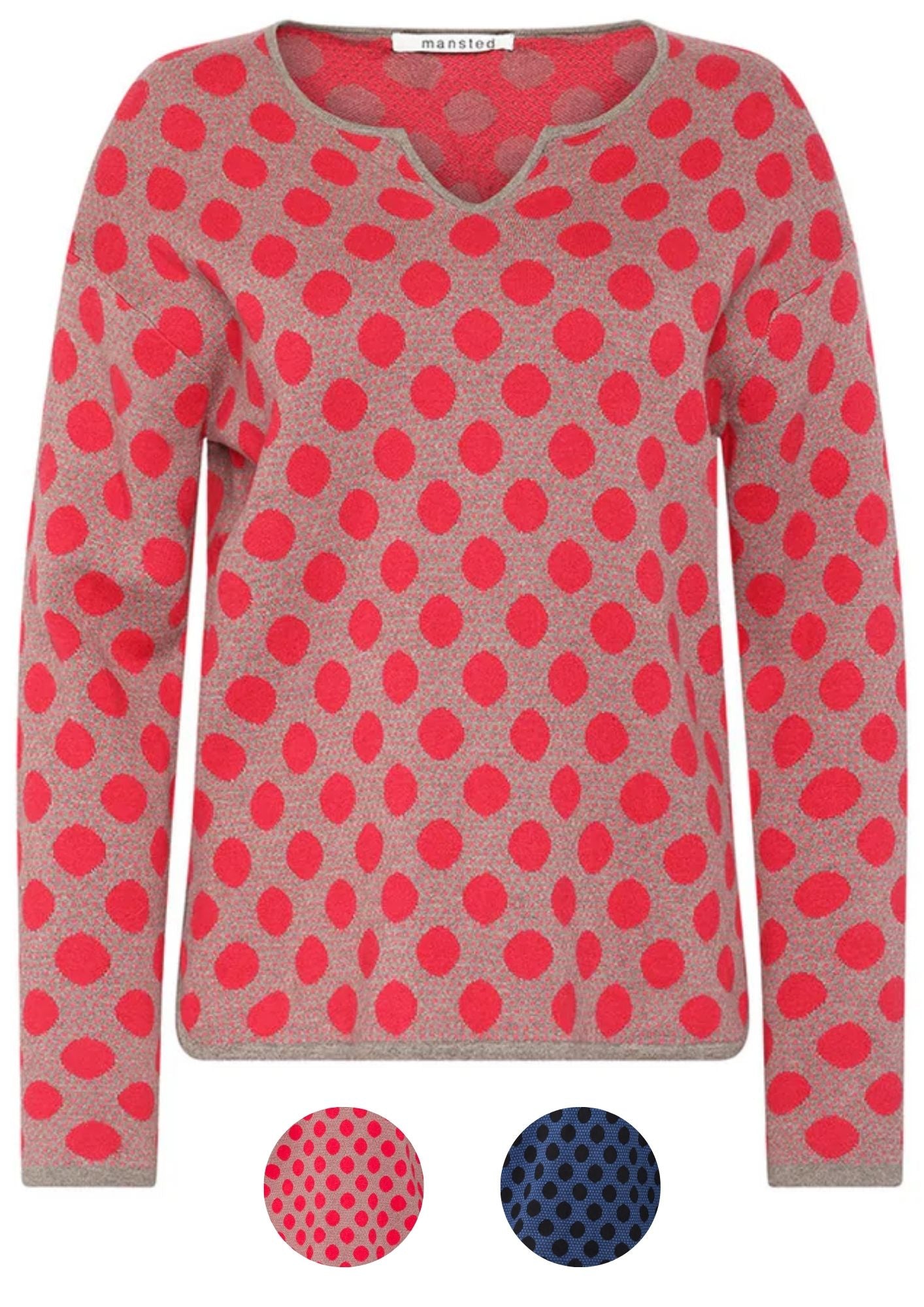 *MANSTED _ Strickpullover SNOOPY DOTS