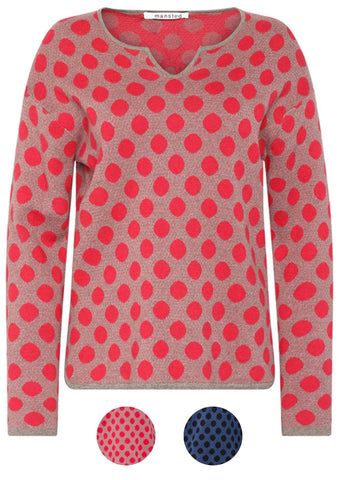 *MANSTED _ Strickpullover SNOOPY DOTS