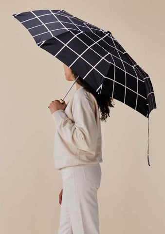 ORIGINAL DUCKHEAD _ ODH Regenschirm Entenkopf Black Grid