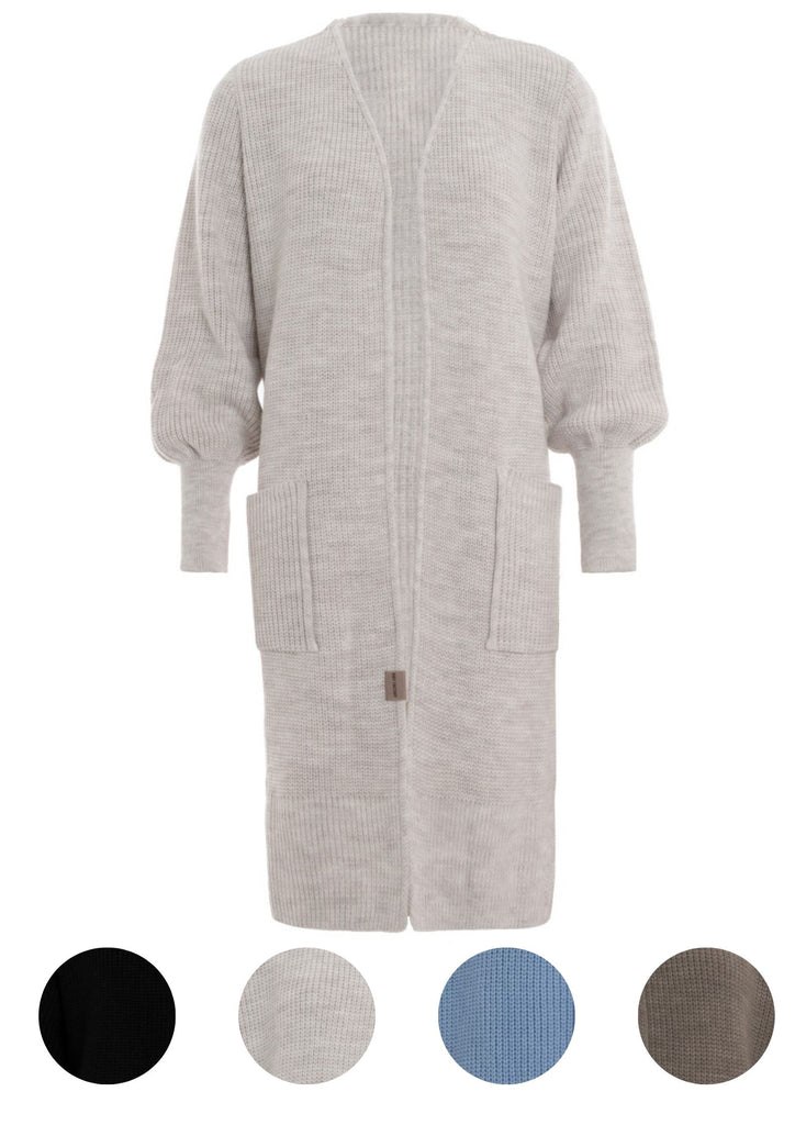 Produktbild KNIT FACTORY _ Patty Lange Strickjacke Farbe~Beige  Größe~36/38 Größe~40/42 